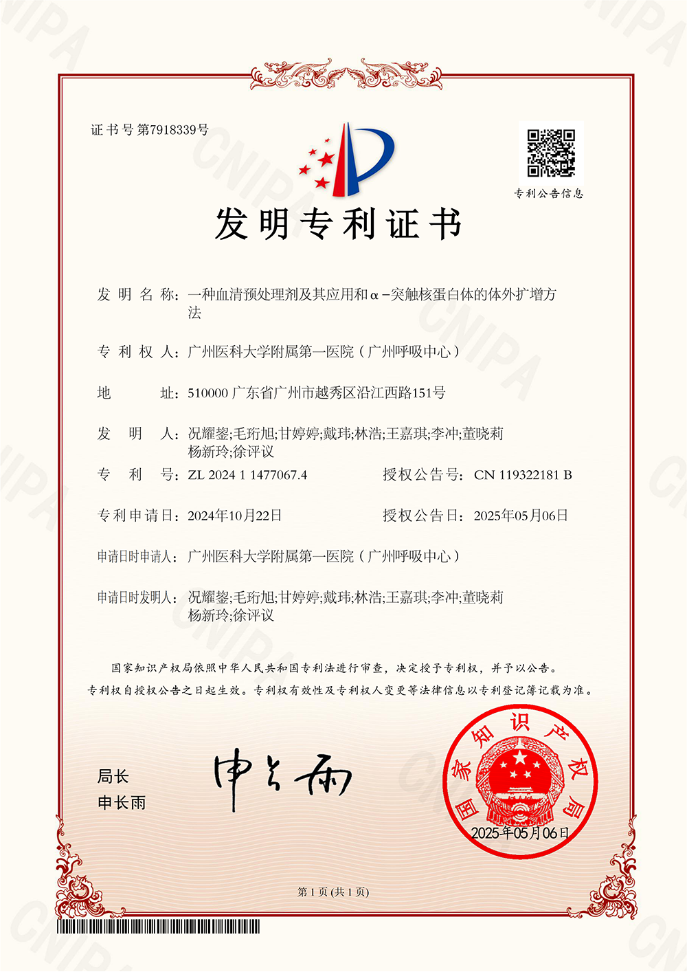 国家发明专利、国际发明专利